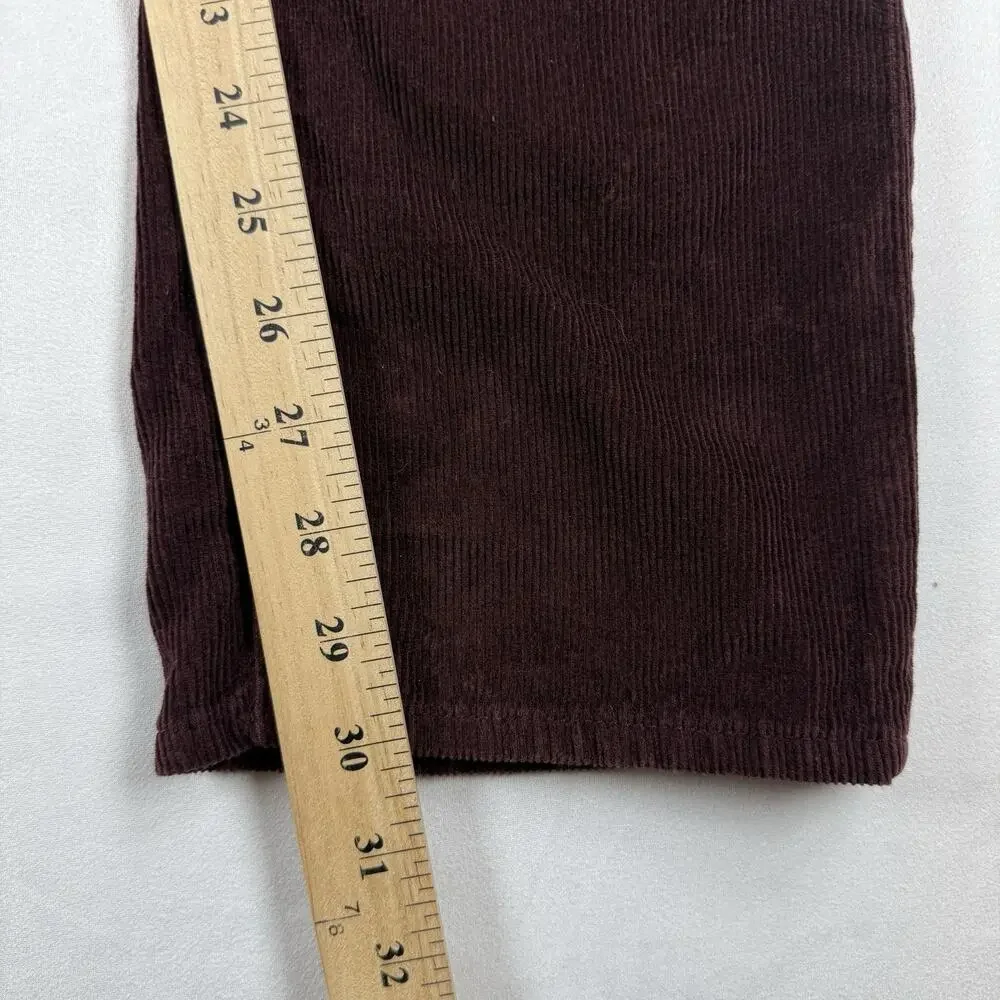 Banana Republic Vintage Straight Corduroy Pants Men's 30x30 Burgundy 100% Cotton